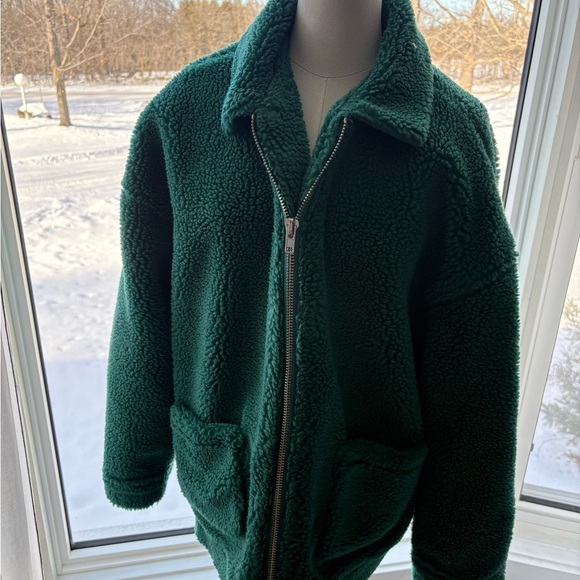 Missguided Forest Green Sherpa Jacket - Picture 5 of 5